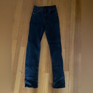 Dark Black Denim Jeans